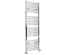 Milano Kent Chrome Dual Fuel Curved Heated Towel Rail - 1800mm x 598mm