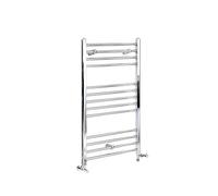 Milano Kent Chrome Dual Fuel Straight Heated Towel Rail - 1000mm x 500mm