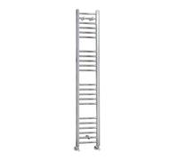Milano Kent Chrome Straight Bar Heated Towel Rail - 1600mm x 300mm