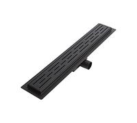 MILANO Linear Black Stainless Steel Shower Drain Grate 600mm