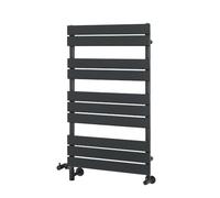 Milano Lustro Anthracite Dual Fuel Flat Panel Heated Towel Rail Cable Cover - 975mm x 600mm