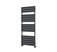 Milano Lustro Anthracite Flat Panel Heated Towel Rail - 1500mm x 600mm
