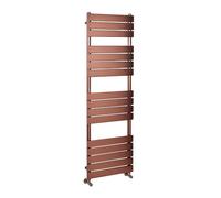 Milano Lustro Brushed Copper Flat Panel Heated Towel Rail - 1600mm x 500mm