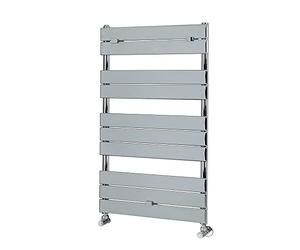 Milano Lustro Chrome Flat Panel Heated Towel Rail - 1000mm x 600mm