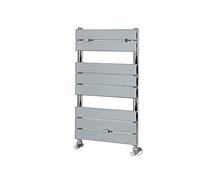 Milano Lustro Chrome Flat Panel Heated Towel Rail - 840mm x 450mm