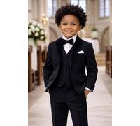 Milano Mayfair Boy's Jasper Tuxedo Suit - Black | Size: 9 Years Milano Mayfair Black 9 Years