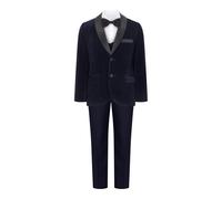 Milano Mayfair Edgar Tuxedo Suit - Navy Velvet - 12 years