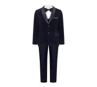 Milano Mayfair Edgar Tuxedo Suit - Navy Velvet - 18/24 months