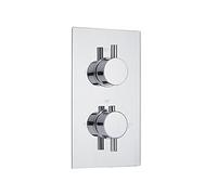 Milano Mirage 2 Outlet Twin Diverter Thermostatic Concealed Mixer Shower Valve - Chrome