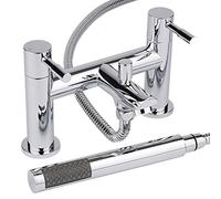 Milano Mirage Bath Shower Mixer Tap Hand Shower Handset Kit - Chrome