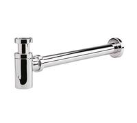 Milano Mirage Exposed Bottle Trap for Wall Hung or Washstand Basin - Chrome