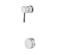 Milano Mirage Manual Mixer Valve Overflow Bath Filler Tap Pop Up Click Clack Waste - Chrome