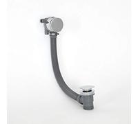 Milano Mirage Overflow Bath Filler Tap Pop Up Click Clack Waste - Chrome