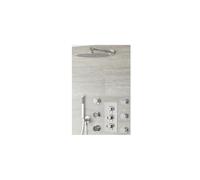Milano Mirage Thermostatic Mixer Valve 300mm Round Shower Head Handset Body Jets - Chrome