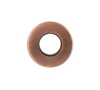 Milano Modern Bathroom Basin Sink Round Overflow Ring - Brushed Copper