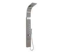 Milano Niagara Thermostatic Outdoor Shower Tower Panel Waterblade Head Body Jets Handset - Chrome