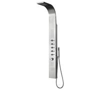 Milano Niagara Thermostatic Shower Tower Panel Rainfall Waterblade Head Body Jets Handset - Chrome