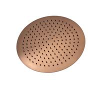Milano Otto 300mm Round Fixed Rainfall Shower Head Wall Mounted Arm - Brushed Copper