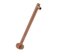 Milano Otto Wall Mounted Round Fixed Shower Head Arm - Brushed Copper