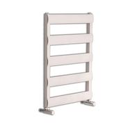Milano Passo White Ladder Style Aluminium Heated Towel Rail - 790mm x 500mm
