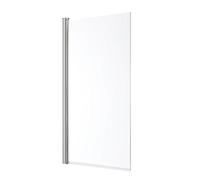 Milano Portland 1400mm x 800mm Chrome Shower Bath Square Corner Glass Screen