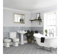 Milano Richmond Double Ended Slipper Bath Close Coupled Toilet Bidet Pedestal Bathroom Basin Sink