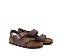 Milano Sandals with Back Straps Dark Brown
