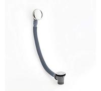 Milano Select Push Button Bathroom Bath Waste and Overflow - Chrome