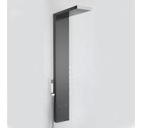 Milano Select Thermostatic Shower Tower Panel Waterblade Head Hand Shower Body Jets - Grey