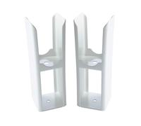 MILANO Single Double Vertical Horizontal Radiator Floor Mounting Feet White