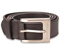 Milano Slim Mens Full Grain Leather Belt - 1" (25mm) - Black and Brown # ML-2900 - Black, Large