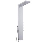 Milano Tahuata Thermostatic Shower Tower Panel Rainfall Waterblade Head Body Jets Handset - Chrome
