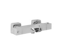 Milano Tolima Square Thermostatic Bar Mixer Shower Valve Bath Spout - Chrome