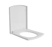 MILANO White Toilet WC Top Fix Soft Close Square Seat 352 x 438mm | Polypropylene Construction. Quick Release Design. Traditional Style. Soft Close Hinges. Top Fix Installation.