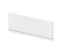 Milano - White Waterproof Straight Bath Front Panel - 1700mm