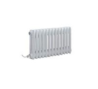 Milano Windsor 600W White Cast Iron Style Horizontal 2 Column WiFi Electric Radiator - 300mm x 605mm