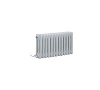 Milano Windsor 600W White Cast Iron Style Horizontal 3 Column Electric Radiator - 300mm x 605mm