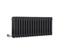 Milano Windsor 800W Anthracite Cast Iron Style Horizontal 3 Column Electric Radiator - 300mm x 785mm