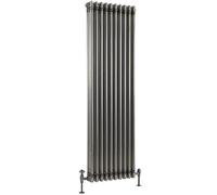 Milano Windsor Raw Metal Cast Iron Style Vertical Triple Column Radiator - 1800 x 470mm