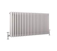 Milano Windsor White Cast Iron Style Horizontal Four Column Radiator - 600mm x 1190mm