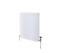 Milano Windsor White Cast Iron Style Horizontal Four Column Radiator - 750mm x 785mm