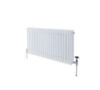 Milano Windsor White Cast Iron Style Horizontal Triple Column Radiator - 500mm x 1010mm
