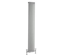 Milano Windsor White Cast Iron Style Vertical Double Column Radiator - 1800mm x 290mm