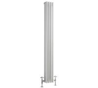 Milano Windsor White Cast Iron Style Vertical Triple Column Radiator - 1500 x 200mm