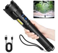 MILAOSHU Rechargeable Flashlights 990000 High Lumen, 5000 ɱAh ΒATTERY LED Flashlight with Cob-Light for Home, Super Bright Flash Light 7 Modes, IPX7 Waterproof for Outdoor Camping