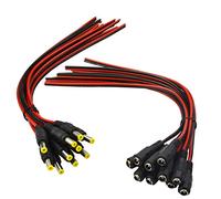 MILAPEAK CCTV Power Cable, 9.5ft Black DC Male & Female Connector, 12V 5A, Compatible with CCTV Systems & LED Strips