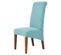 MILARAN Large Chair Covers for Dining Room, Soft Stretch Chair Slipcover for Large Size Dining Chair, Washable Removable Parsons Chair Protector,Set of 4,Sky Blue