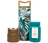 Mila's Keeper Portable Insulated Breast Milk Cooler Set | 20 Hr Storage | Cooler, Breast Milk Storage Bottle & Ice Pack for Travel | Fits Leading Pumps | Wide Neck Panama Palms