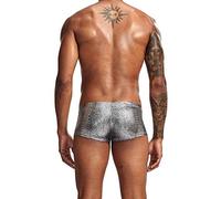 MILAX Designer Boxers for Boys 3d Printed Animal Bikini Briefs Breathable Stretch Boxer Trunk with Pouch Sexy Panty Christmas Underwear Men's Novelty Boxer Shorts Mens Novelty Boxer Shorts Silver