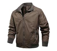 MILAX Mens Barbour Jacket Military Jackets for Men UK Men's Tactical Warm Fleece Winter Coat Windbreaker Thick Lapel Collar Combat Casual Cargo Blouse with Zip Pocket
